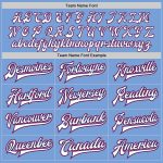 Custom Bomber Varsity Letterman Jacket Light Blue White Royal Red Full-Snap Custom Light Blue White Royal-Red Bomber Full-Snap - Image 4