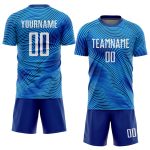 Light Blue White-Royal Sublimation Soccer Jersey - Custom Uniform for Team Sports Custom Light Blue White-Royal Sublimation - Image 2