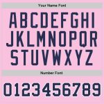 Custom Light Pink Basketball Jersey - Authentic Navy White Throwback Style Custom Light Pink Navy-White Authentic Throwback - Image 3