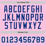 Light Pink Royal-White Throwback Basketball Jersey - Custom Authentic Design Custom Light Pink Royal-White Authentic Throwback - Image 3