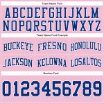Light Pink Royal-White Throwback Basketball Shorts - Custom Authentic Design Custom Light Pink Royal-White Authentic Throwback - Image 3