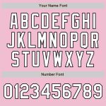 Light Pink Black White Authentic Fade Fashion Baseball Jersey - Custom Design Custom Light Pink White-Black Authentic Fade - Image 3