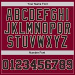 Custom Maroon Black Cream Authentic Basketball Jersey - Retro Throwback Design Custom Maroon Black-Cream Authentic Throwback - Image 3