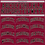 Custom Maroon Black Cream Authentic Basketball Jersey - Retro Throwback Design Custom Maroon Black-Cream Authentic Throwback - Image 4