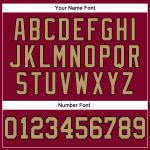 Custom Maroon Old Gold-Black Basketball Jersey | Authentic Throwback Sportswear Custom Maroon Old Gold-Black Authentic Throwback - Image 4