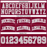 Maroon Gray Silver Custom Authentic Basketball Shorts - Throwback Style Custom Maroon Silver Gray-White Authentic Throwback - Image 3