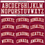 Custom Maroon Orange White Basketball Jersey - Authentic Throwback Style Custom Maroon White-Orange Authentic Throwback Basketball - Image 3