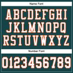Midnight Green Custom Football Jersey - Authentic White-Orange Mesh Design Custom Midnight Green White-Orange Mesh Authentic - Image 4