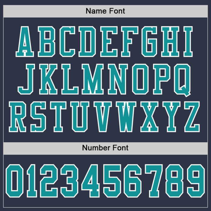 Custom Aqua Navy Football Jersey - Authentic Mesh Design, Personalized Style Custom Navy Aqua-White Mesh Authentic Football - Image 4