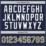 Navy Camo Bomber Jacket Full-Snap Varsity Letterman Custom Design Custom Navy Camo-White Bomber Full-Snap Varsity Letterman - Image 5