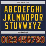 Custom Navy Crimson Gold Baseball Jersey - Authentic Sports Apparel Custom Navy Crimson-Gold Authentic Baseball Jersey - Image 5