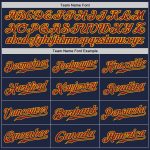 Custom Navy Crimson Gold Baseball Jersey Authentic Style 7539 Custom Navy Crimson-Gold Authentic Baseball Jersey Style 7539 - Image 4