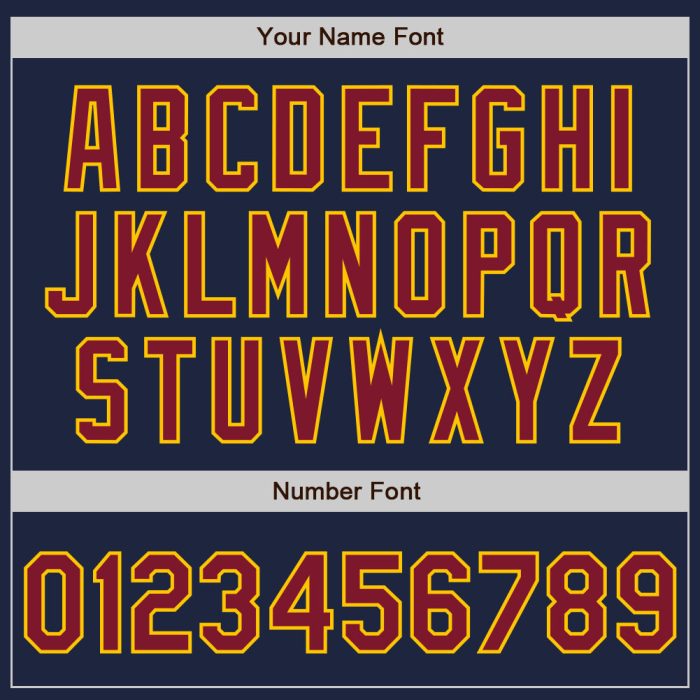 Custom Navy Crimson Gold Baseball Jersey Authentic Style 7539 Custom Navy Crimson-Gold Authentic Baseball Jersey Style 7539 - Image 5