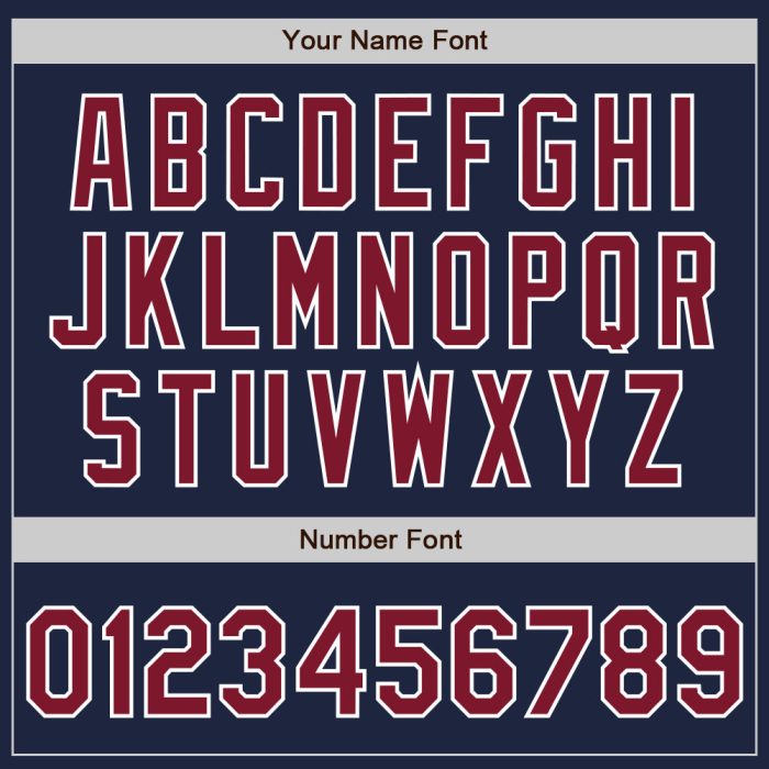 Custom Baseball Jersey - Navy Red White Authentic Team Jersey Custom Navy Crimson-White Authentic Baseball Jersey - Image 5
