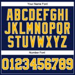 Custom Authentic Basketball Jersey - Navy Gold Light Blue Throwback Design Custom Navy Gold-Light Blue Authentic Throwback - Image 4