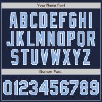 Custom Navy Light Blue White Baseball Jersey - Authentic Style 7263 Custom Navy Light Blue-White Authentic Baseball Jersey - Image 5