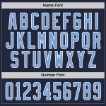 Custom Navy Light Blue White Hockey Jersey - Personalized Team Sports Apparel Custom Navy Light Blue-White Hockey Jersey - Image 4