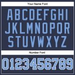 Navy Blue Light Blue White Performance Long Sleeve T-Shirt Salute to Service Custom Navy Light Blue-White Long Sleeve Performance - Image 5