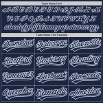 Custom Navy Light Blue Baseball Jersey - Authentic Design for Fans Custom Navy Navy-Light Blue Authentic Baseball Jersey - Image 4