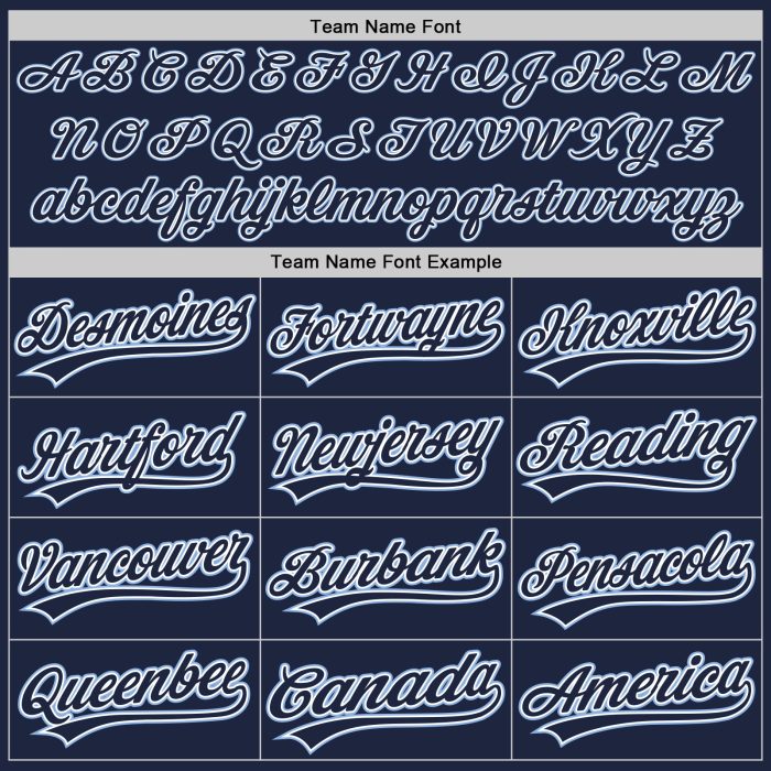 Custom Navy Light Blue Baseball Jersey - Authentic Design for Fans Custom Navy Navy-Light Blue Authentic Baseball Jersey - Image 4