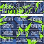 Custom Navy and Neon Green Soccer Uniform Jersey - Sublimation Print Custom Navy Navy-Neon Green Sublimation Soccer Uniform - Image 4