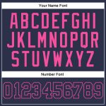 Custom Navy Pink Basketball Jersey - Authentic Throwback Style Custom Navy Navy-Pink Authentic Throwback Basketball Jersey - Image 4