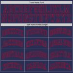Navy-Red Custom Authentic Throwback Basketball Jersey - Personalized Team Apparel Custom Navy Navy-Red Authentic Throwback - Image 4