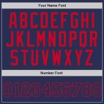 Navy-Red Custom Authentic Throwback Basketball Jersey - Personalized Team Apparel Custom Navy Navy-Red Authentic Throwback - Image 3