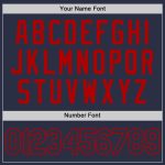 Custom Navy and Red Performance T-Shirt for Activewear and Sports Custom Navy Navy-Red Performance T-Shirt - Image 4