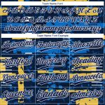 Custom Royal Navy Two-Button Unisex Softball Jersey - Comfortable Team Sports Apparel Custom Navy Navy Royal-Gold Two-Button - Image 4