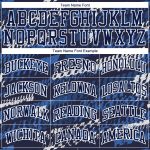 Custom Navy-Royal Round Neck Basketball Jersey Suit - Sublimation Sportswear Custom Navy Navy-Royal Round Neck Sublimation - Image 3