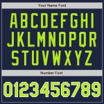 Navy Custom Baseball Jersey with Neon Green and White Accents - Style 8477 Custom Navy Neon Green-White Authentic Baseball - Image 5
