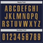 Navy Performance Golf Polo Shirt - Custom Old Gold Design for Men Custom Navy Old Gold Performance Golf Polo Shirt - Image 5