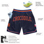 Navy Orange-Royal Custom Authentic Basketball Shorts | Throwback Style Custom Navy Orange-Royal Authentic Throwback Basketball - Image 2