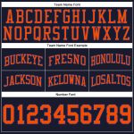 Navy Orange-Royal Custom Authentic Basketball Shorts | Throwback Style Custom Navy Orange-Royal Authentic Throwback Basketball - Image 3