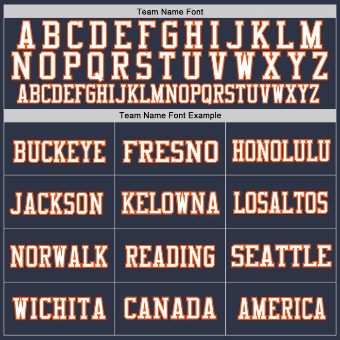 Custom Navy Orange White Football Jersey - Authentic Mesh Design Custom Navy Orange-White Mesh Authentic Football Jersey - Image 3