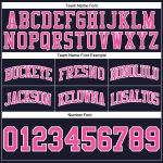 Navy Pink White Custom Authentic Basketball Shorts - Throwback Style Custom Navy Pink-White Authentic Throwback Basketball - Image 3