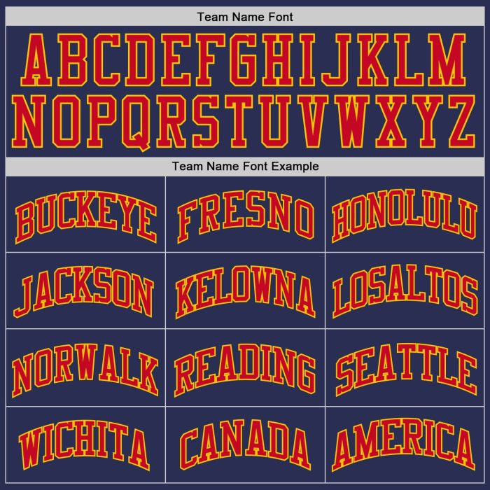 Custom Authentic Throwback Basketball Jersey - Navy Red Gold Design Custom Navy Red-Gold Authentic Throwback Basketball Jersey - Image 4