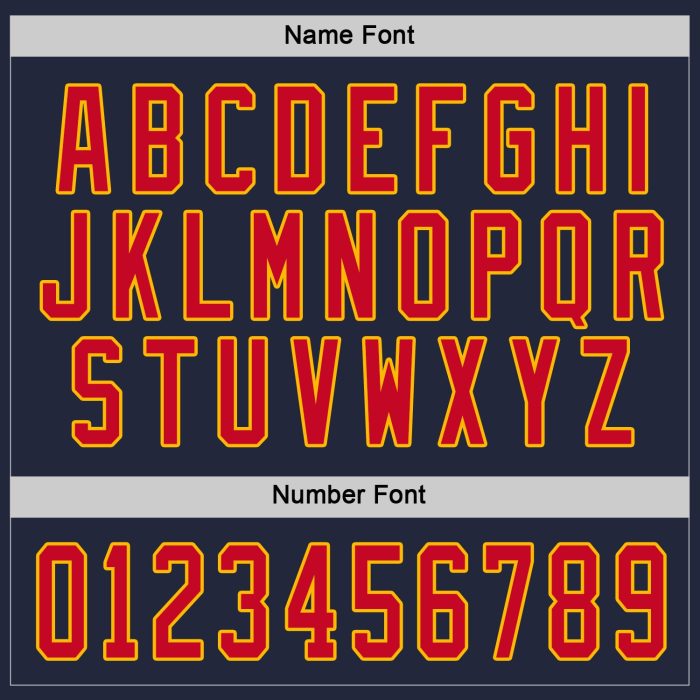 Custom Navy Red Gold Hockey Jersey for Men Women Personalized Team Apparel Custom Navy Red-Gold Hockey Jersey - Image 4