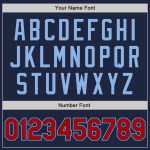 Custom Authentic Baseball Jersey in Navy and Red-Light Blue Colors Custom Navy Red-Light Blue Authentic Baseball Jersey - Image 5