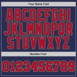 Custom Authentic Basketball Jersey - Navy Red Old Gold Throwback Design Custom Navy Red-Old Gold Authentic Throwback Basketball - Image 3