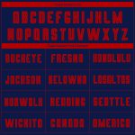 Custom Sublimation Soccer Jersey - Navy Red Uniform for Teams and Players Custom Navy Red Sublimation Soccer Uniform Jersey - Image 4