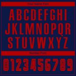 Custom Sublimation Soccer Jersey - Navy Red Uniform for Teams and Players Custom Navy Red Sublimation Soccer Uniform Jersey - Image 5