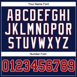 Custom Navy Red-White Authentic Basketball Jersey | Throwback Style 7672 Custom Navy Red-White Authentic Throwback Basketball - Image 4