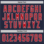 Navy Red White Hockey Jersey Custom Personalized Team Sports Apparel Custom Navy Red-White Hockey Jersey - Image 4