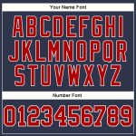 Navy Red White Performance T-Shirt for Men | Custom Salute to Service Long Sleeve Custom Navy Red-White Long Sleeve Performance - Image 5