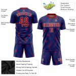 Custom Navy Red White Soccer Jersey Sublimation Uniform for Players Custom Navy Red-White Sublimation Soccer Uniform Jersey - Image 3