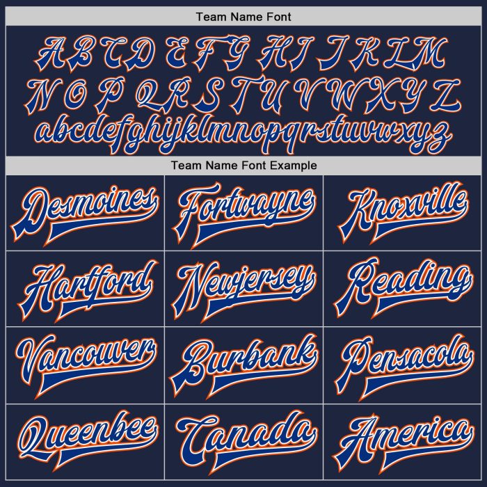 Navy Royal Orange Bomber Varsity Letterman Jacket Custom Full-Snap Design Custom Navy Royal-Orange Bomber Full-Snap Varsity - Image 4