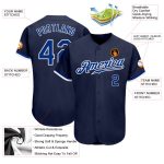 Custom Navy Royal White Baseball Jersey - Authentic Style 2123 Custom Navy Royal-White Authentic Baseball Jersey Style 2123 - Image 3