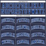 Navy Royal-White Authentic Throwback Basketball Jersey - Custom Design Custom Navy Royal-White Authentic Throwback Basketball - Image 3